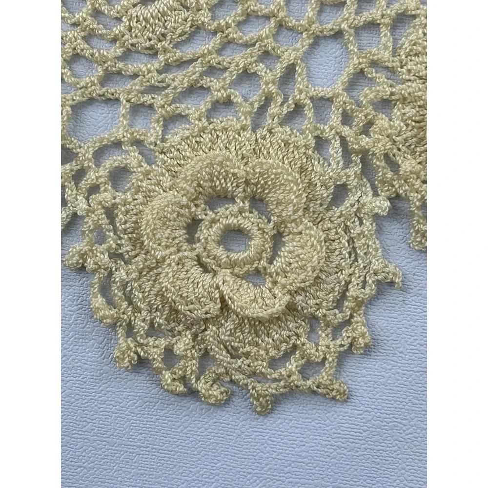 Vintage Handmade Crochet Doily 16